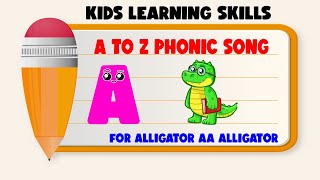 Phonics Song for Toddlers  A for Alligator Phonics Sounds of Alphabet A to Z  ABC Phonic Song [upl. by Ariaic]