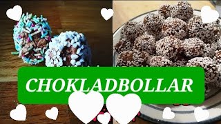 CHOKLADBOLLAR  Glutenfria MjÃ¶lkfria och Ã„ggfria [upl. by Gilboa]