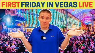 🔴Las Vegas LIVE  First Friday on Fremont is a Madhouse  Downtown Vegas [upl. by Lehcyar]