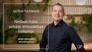 Q22024 Tuloskausi Nesteen tulos selvästi ennustettua heikompi [upl. by Areyk]