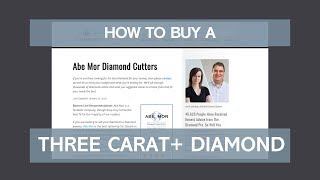 How to Buy a Three Carat Diamond [upl. by Enomor]