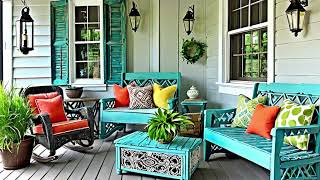 Rustic Outdoor Living Room Cozy Porch Designs for Serene Relaxation [upl. by Mcripley]