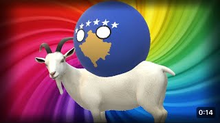 kosovo dancing goat countryball  sped up oj alija aljo meme song [upl. by Lorianna]