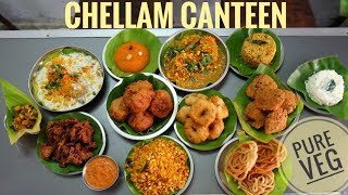 Veg Delicacies of South IndiaCOIMBATORE Chellam Canteen [upl. by Valiant]