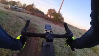 Gravel frost and mud on a MTB trail just SEND IT  Raw footage 12 [upl. by Annelise]