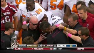 Marcus Lattimore Knee Injury Vs Tennessee 2012 HD Full Coverage [upl. by Romeo]