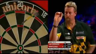 2014 Singapore Darts Masters FINAL van Gerwen vs Whitlock [upl. by Rhoda]