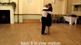 Argentine Tango lesson 1  Basic 8 steps [upl. by Assilym]