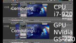 Blender compositor and OpenCL  CPU vs GPU [upl. by Seiber528]