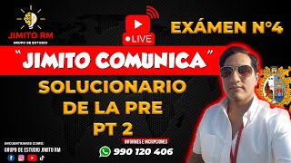 SOLUCIONARIO DEL 4TO EXAMEN PRE SAN MARCOS 2022  I PARTE II [upl. by Sophronia]