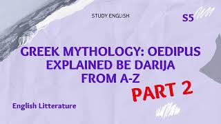 Oedipus the king explained in Darija  Greek Mythology Part 2  S5 [upl. by Einnaffit377]