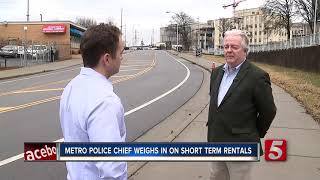 Nashville Police Chief Weighs In On Short Term Rentals [upl. by Priscella]