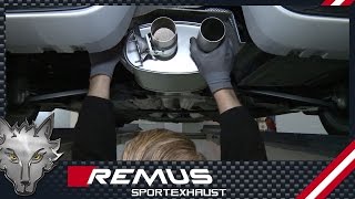 Mini Cooper S F56 installation instructions REMUS catback sport exhaust [upl. by Edgard]