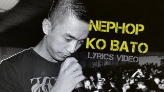 Laure  Nephop ko bato Lyrics video [upl. by Yrdua]