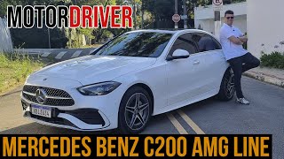 Mercedes C200 AMG Line  Luxo e esportividade andando juntos e com economia de combustível [upl. by Llenahc]