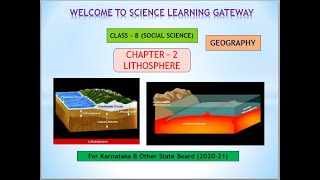 Lithosphere Part1 Chapter2  Class8 Geography  Karnataka Board [upl. by Notsirk]