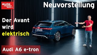 Audi A6 etron erster Eindruck von Avant und Sportback als Elektro  auto motor und sport [upl. by Ahsimrac]