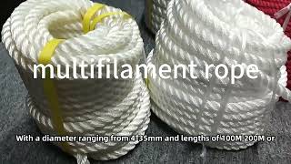 34 strands pp nylonpolyester multifilament rope [upl. by Michell]