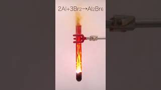 Bromine react with Aluminium foilexperiment [upl. by Hastings26]