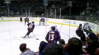 Avs BurgundyWhite Game 2010  Foote amp Duchene Scrap [upl. by Anirbus]