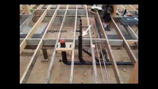 Raised Floor And Toilet Pipes  How Does A Plumbing Clean Out Work [upl. by Hesky]