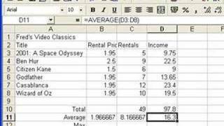 Microsoft Excel Tutorial for Beginners 4  Functions Formulas [upl. by Taran]