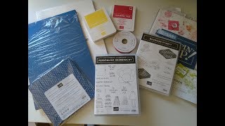 Unboxing  Meine VorOrder aus dem neuen Stampin up Katalog [upl. by Leunamnauj]