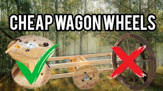 Cheap DIY Wagon Wheel  Camper Wagon [upl. by Vitoria]