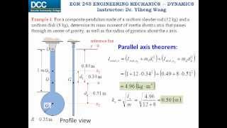 Dynamics Lecture 27 Mass moment of inertia [upl. by Edithe]