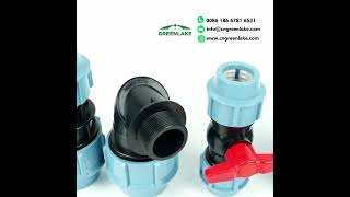 PP Compression Fittings for HDPE Pipe irrigation supplier HDPE [upl. by Sadye]