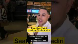 Saat iGun hadiri launching single queen Andina Julie missgrandinternational pageant [upl. by Hepsoj]