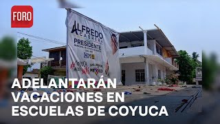 Escuelas de Coyuca de Benítez adelantarían vacaciones por miedo a ataques  Hora21 [upl. by Battiste]