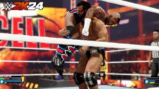 CM Punk vs Drew McIntyre  Hell in a Cell Match BAD BLOOD 2024  WWE 2K24 [upl. by Sholom946]