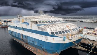 Exploring a MASSIVE Abandoned Cruise Ship  Everything Left Behind [upl. by Kcirdahc]