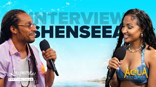 Shenseea Interview at Aqua Music Festival Guadeloupe  Loxymore Festival Tour [upl. by Nyasuh]