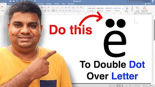 How To Put Double Dots Over A Letter In Word  Umlaut [upl. by Moshe]