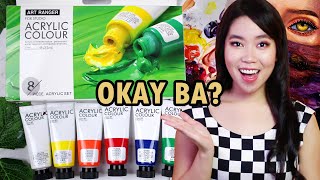 Art Rangers Acrylic Paint Review  OKAY BA  Philippines [upl. by Lytton]