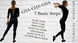 7 Cha Cha Basic Steps every Beginner should Learn  Cha Cha Dance Beginner Steps Tutorial [upl. by Ainosal552]