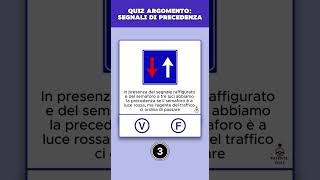 Quiz patente B Argomento Segnali Di Precedenza [upl. by Atreb651]