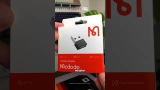 Unboxing MCDODO OT1580 Dongle Bluetooth 51 untuk PC Anda [upl. by Halyahs]