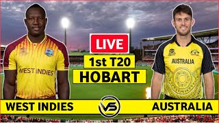 West Indies vs Australia 1st T20I Live Scores  WI vs AUS 1st T20I Live Scores amp Commentary [upl. by Neenwahs]