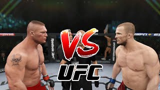 Brock Lesnar vs Misha Cirkunov  EA Sports UFC 4  K1 Rules [upl. by Sumetra815]