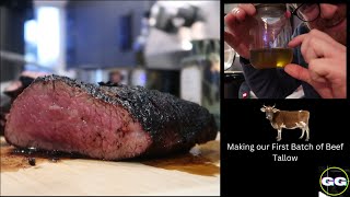 Rendering Beef Fat into Tallow  TriTip Steak on the Pit Boss [upl. by Kit]