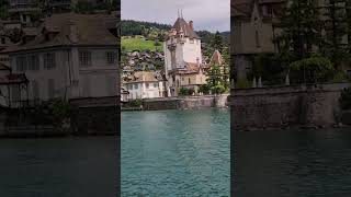 Beautiful Oberhofen travel myswitzerland interlaken cruise lakethun switzerland [upl. by Reich]