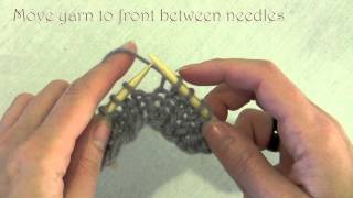 Knitting How to Rib Continental Style [upl. by Benedetto]