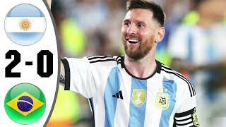 Argentina vs Brazil 20 Highlights amp All Goals 2023 [upl. by Amimej256]