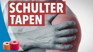 SCHULTER TAPEN ANLEITUNG  Kinesiology komplett Anleitung [upl. by Alwin388]