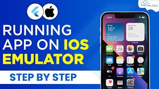 Flutter Tutorial Running the App on an iOS Emulator  iOS Emulator Par App Kaise Chalaye [upl. by Ahsiuqet417]