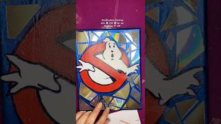 Ghostbusters logo Painting with 💿CDS 💿 for my Nephews Pt IIII [upl. by Perni369]