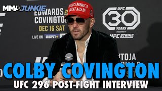 Colby Covington Thinks He Beat Leon Edwards at UFC 296 Calls out Wonderboy Thompson [upl. by Juieta164]